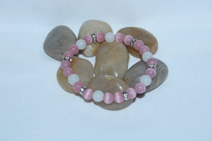 Pink Cat's Eye Bracelet