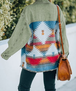 Aztec denim jacket