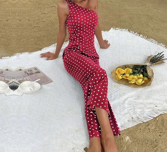 Polka dot jumpsuit