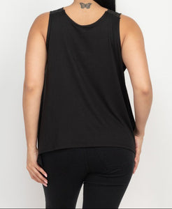 V Neck Sleeveless Top